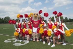 The new cheerleading squad adds spirit to the campus.