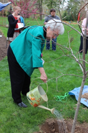 Mary Elizabeth Clark, SSJ, celebrates Earth Day