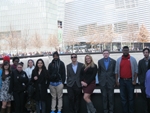 Global Studies students tour the 9-11 Memorial in NYC.