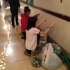 Students decorating hallway
